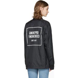 OPENING CEREMONY Black Signature Coach Jacket